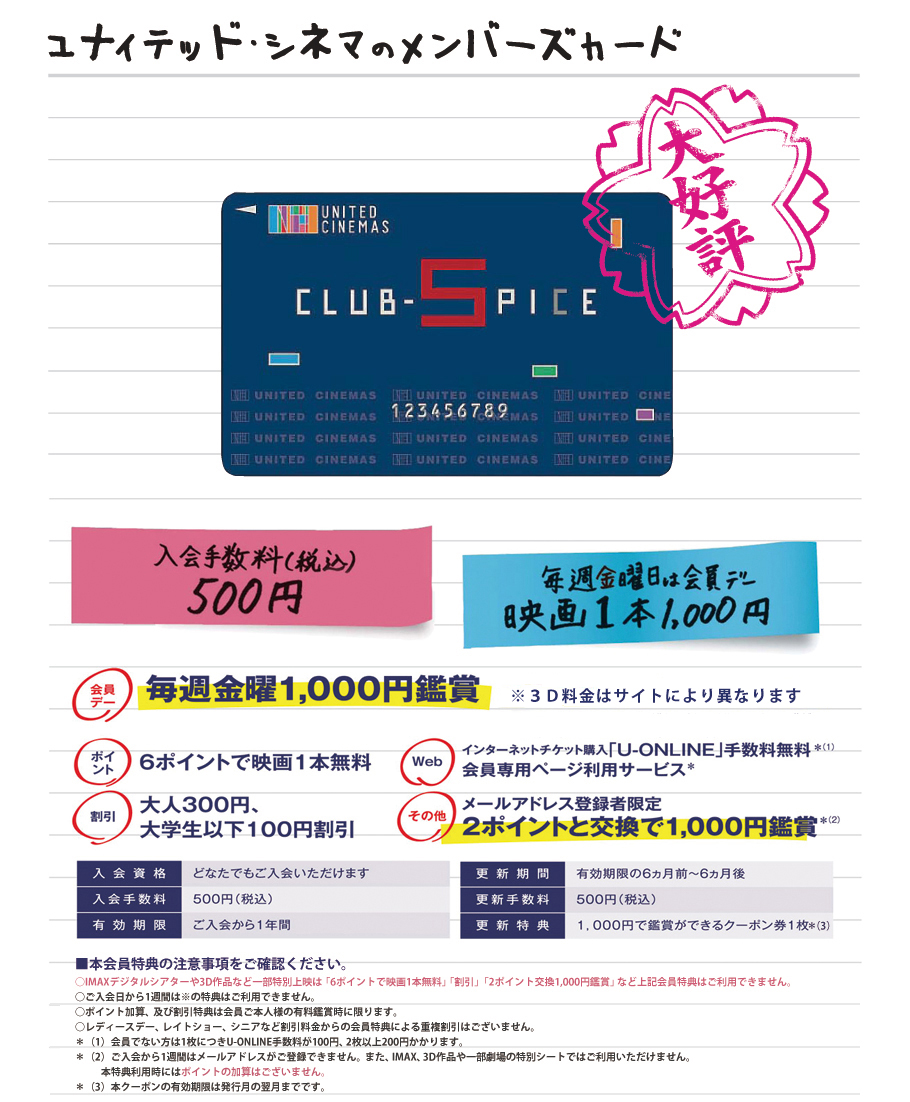 CLUB-SPICE�����o�[�Y�J�[�h
