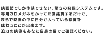 �f��قł����̌��ł��Ȃ��A�����̉f���V�X�e���ł��B